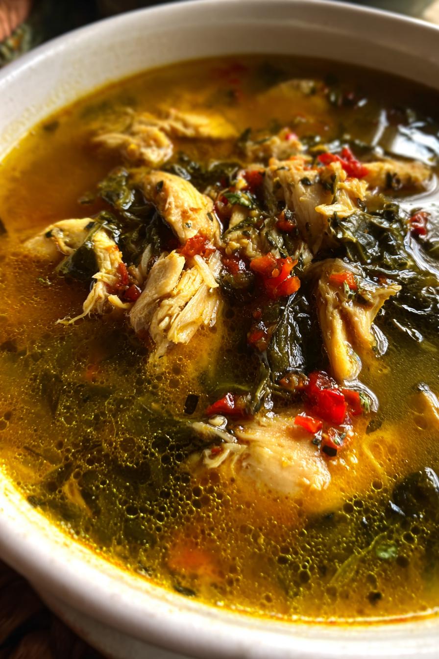 Mediterranean Lemon Chicken Soup