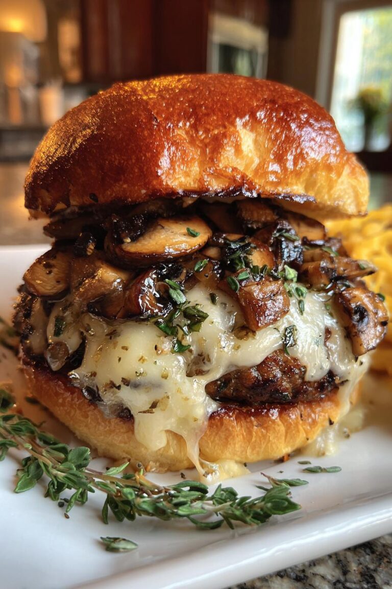 Mushroom Swiss Burger