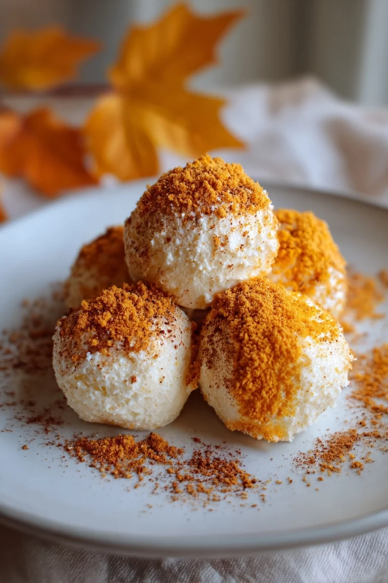 No Bake Pumpkin Cheesecake Balls