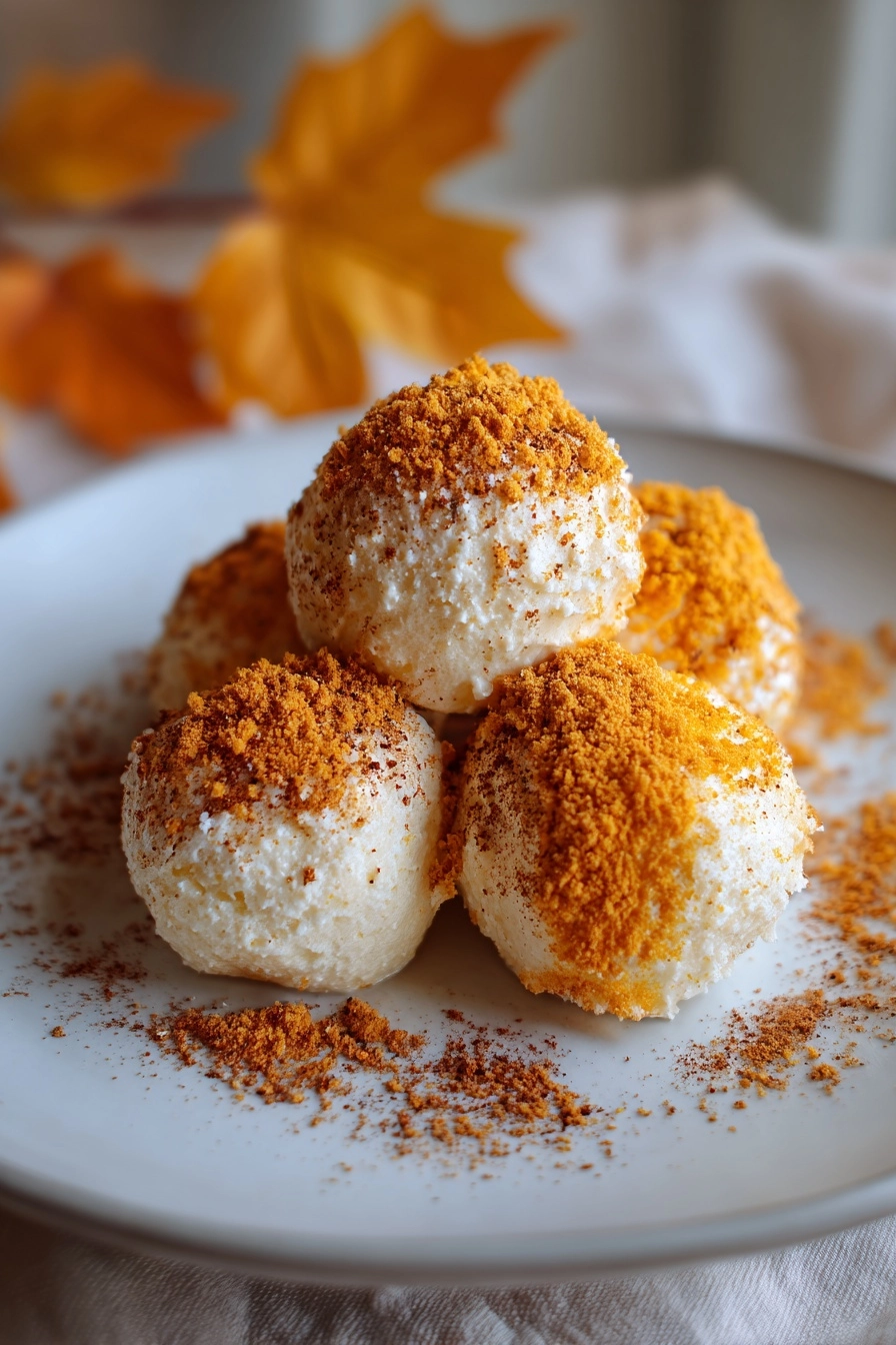 No Bake Pumpkin Cheesecake Balls