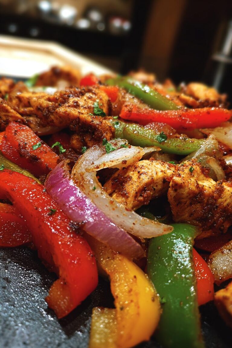 One Pan Chicken Fajitas