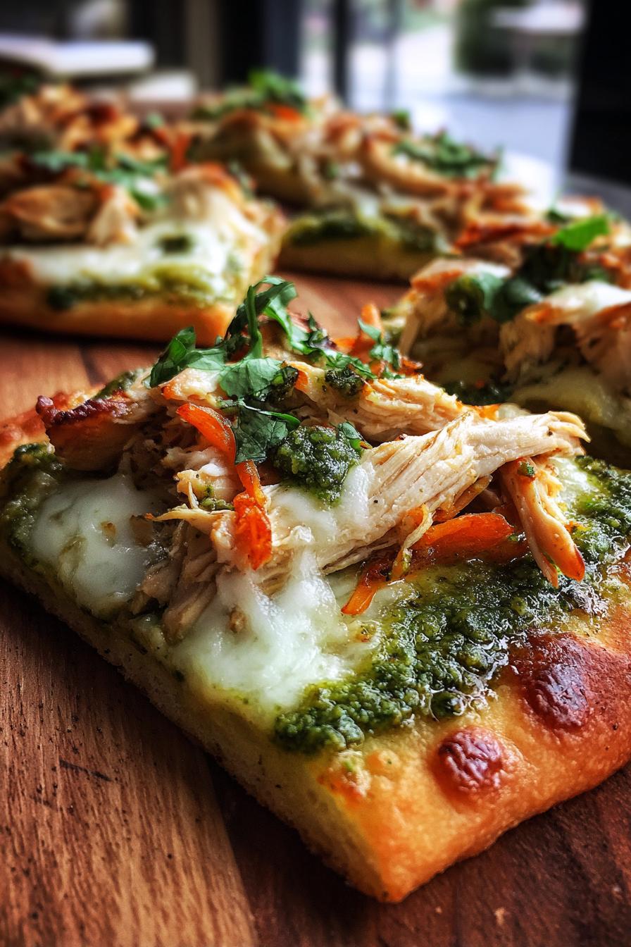 Pesto Chicken Flatbread