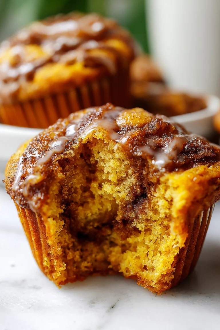 Pumpkin Cinnamon Roll Muffins
