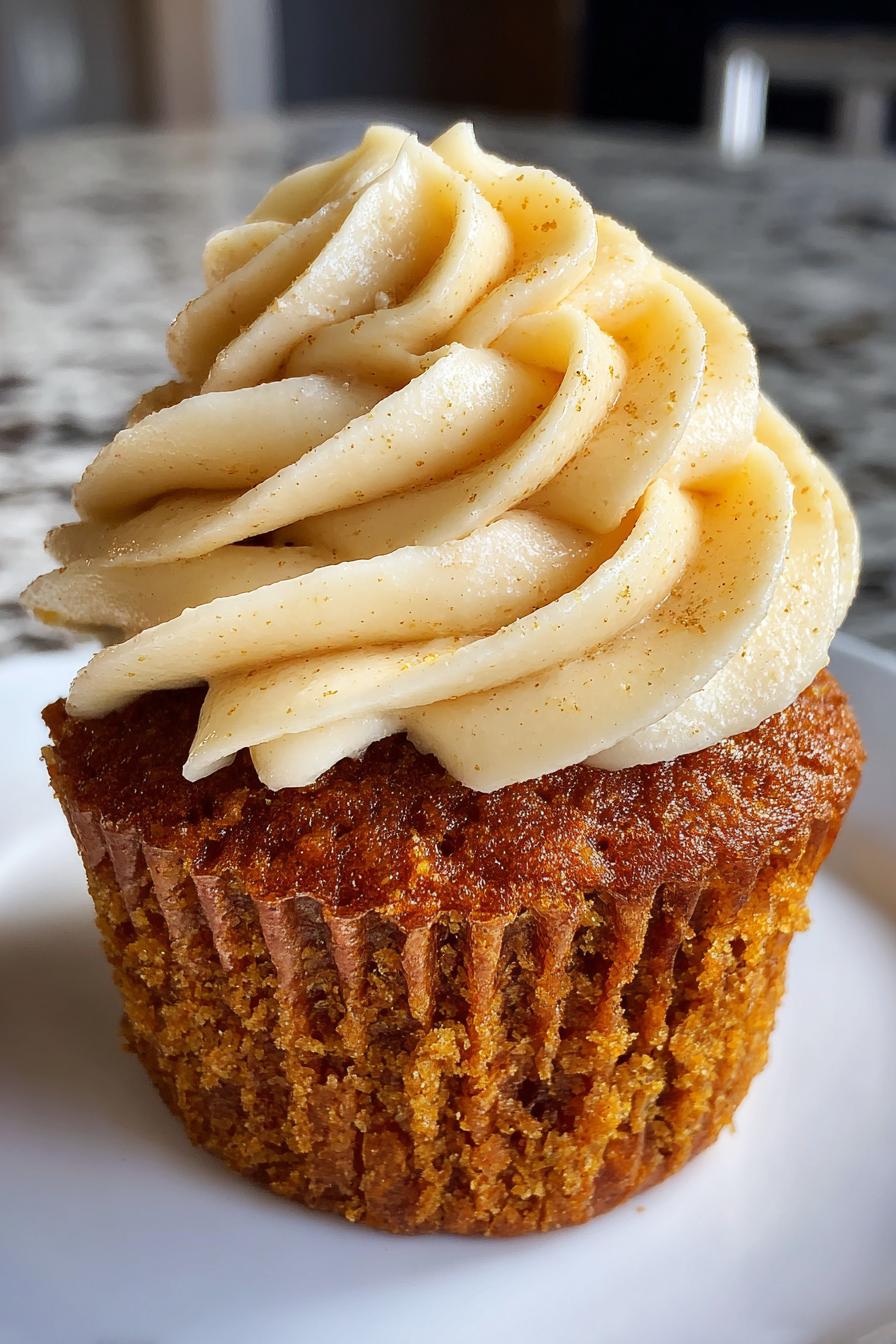 Pumpkin Cupcakes with Pumpkin Frosting
