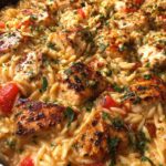 Ricotta Chicken Orzo Skillet