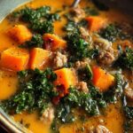 Sausage Sweet Potato Kale Soup