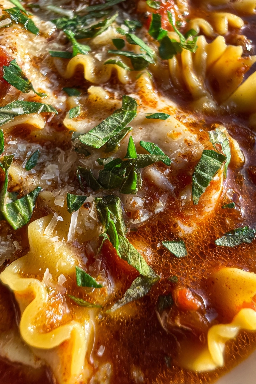 Slow Cooker Lasagna Soup