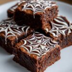 Spider Web Brownies