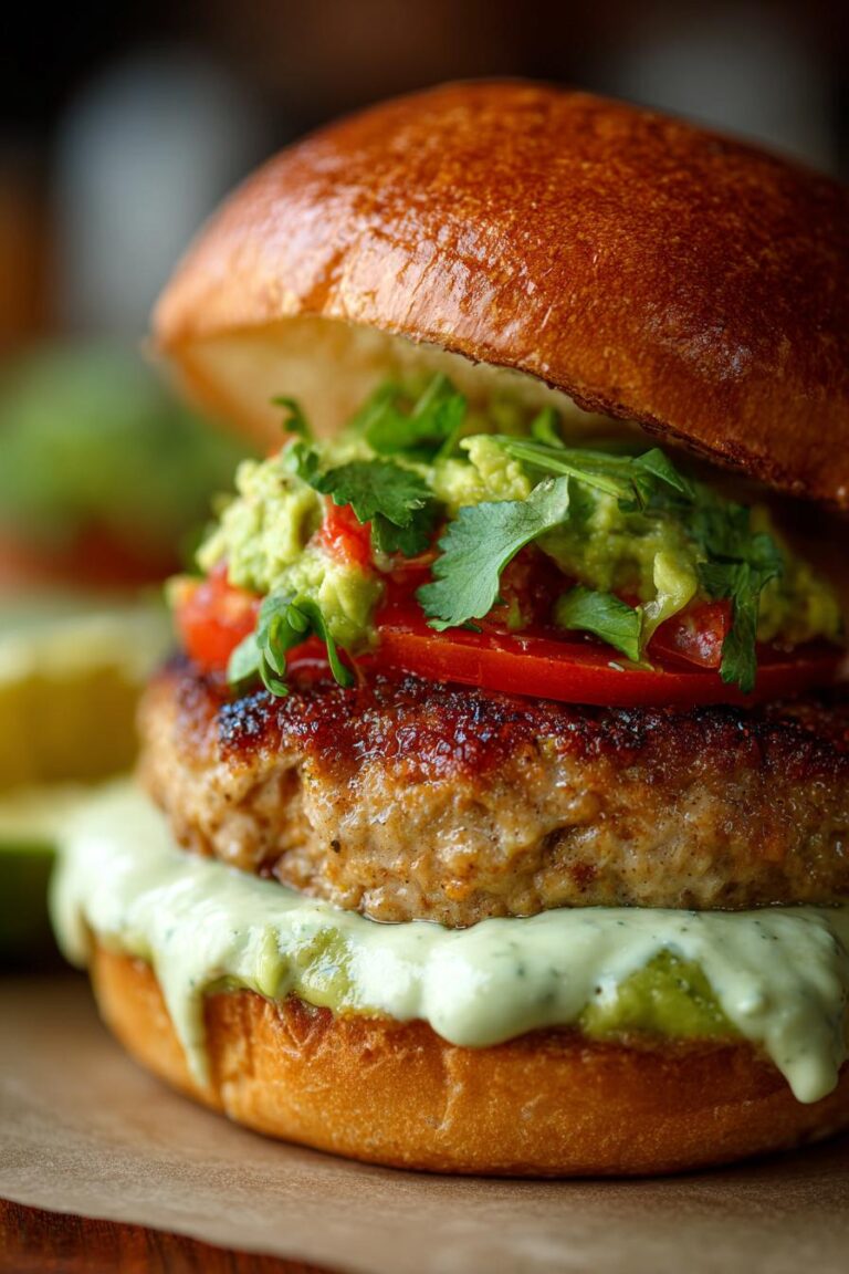 Turkey Burger with Avocado