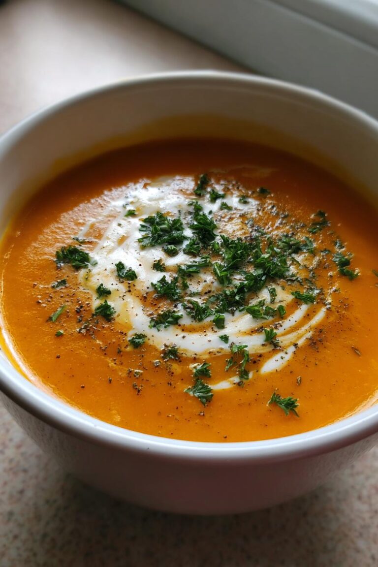Viral butternut squash tomato soup