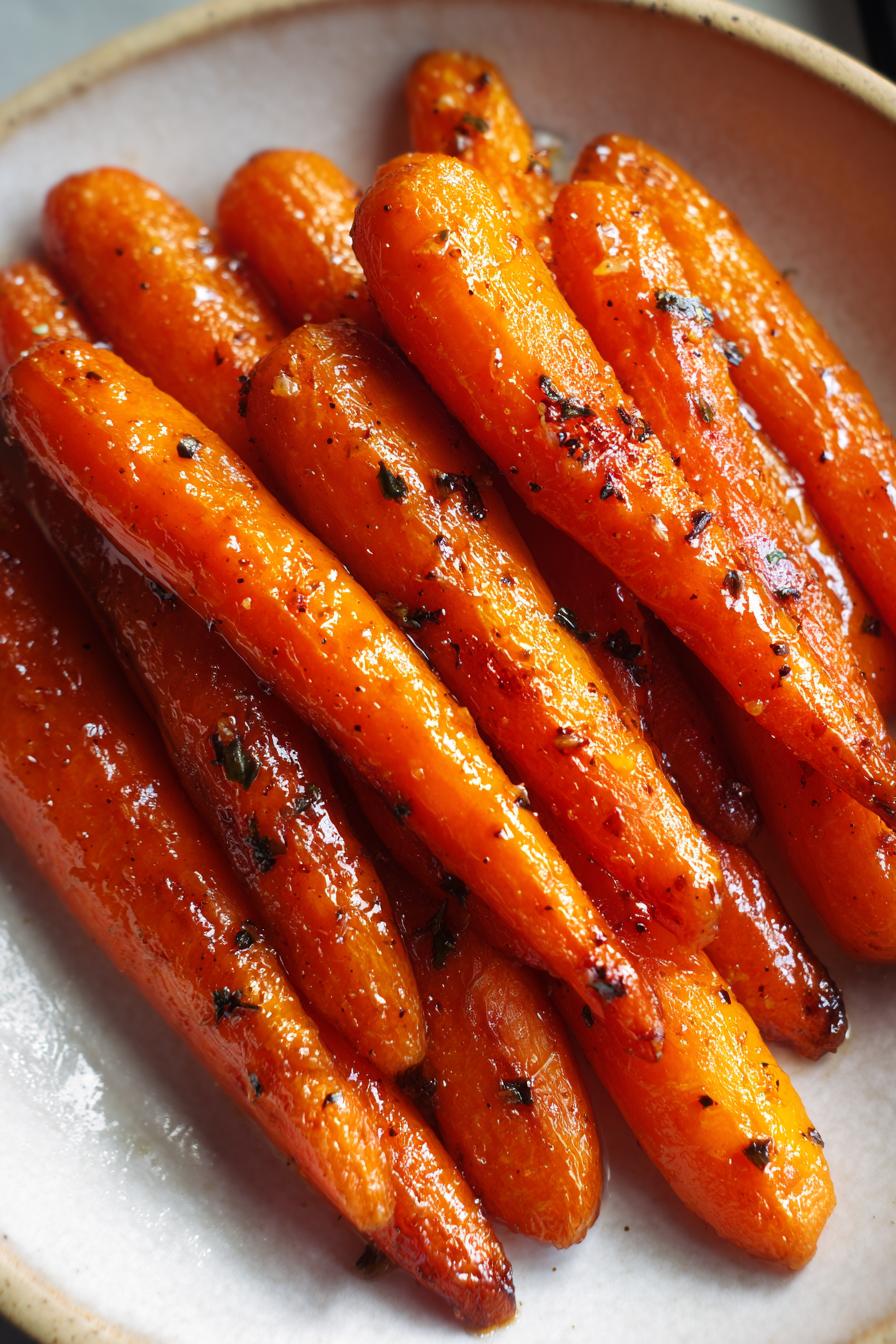 maple glazed carrots