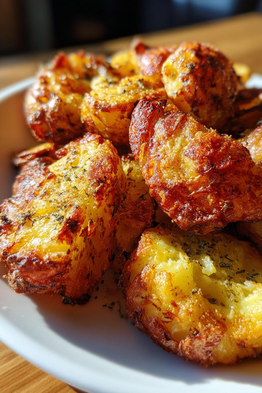 Air Fryer Smashed Potatoes
