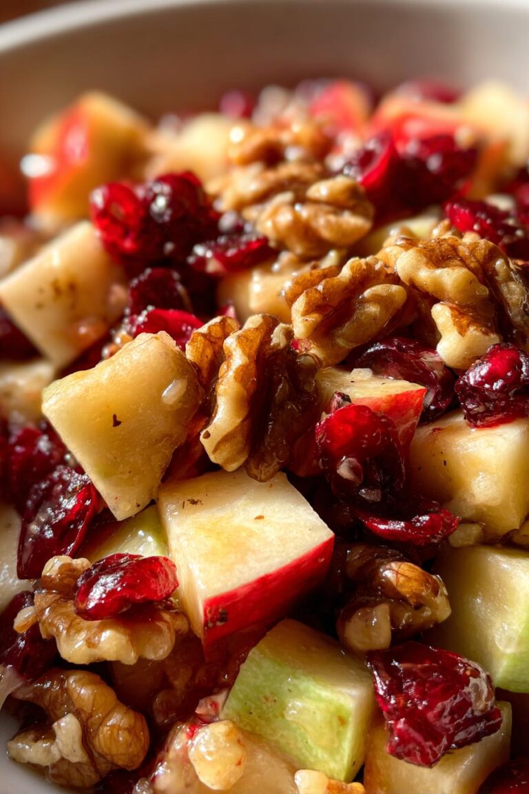 Apple Walnut Cranberry Salad