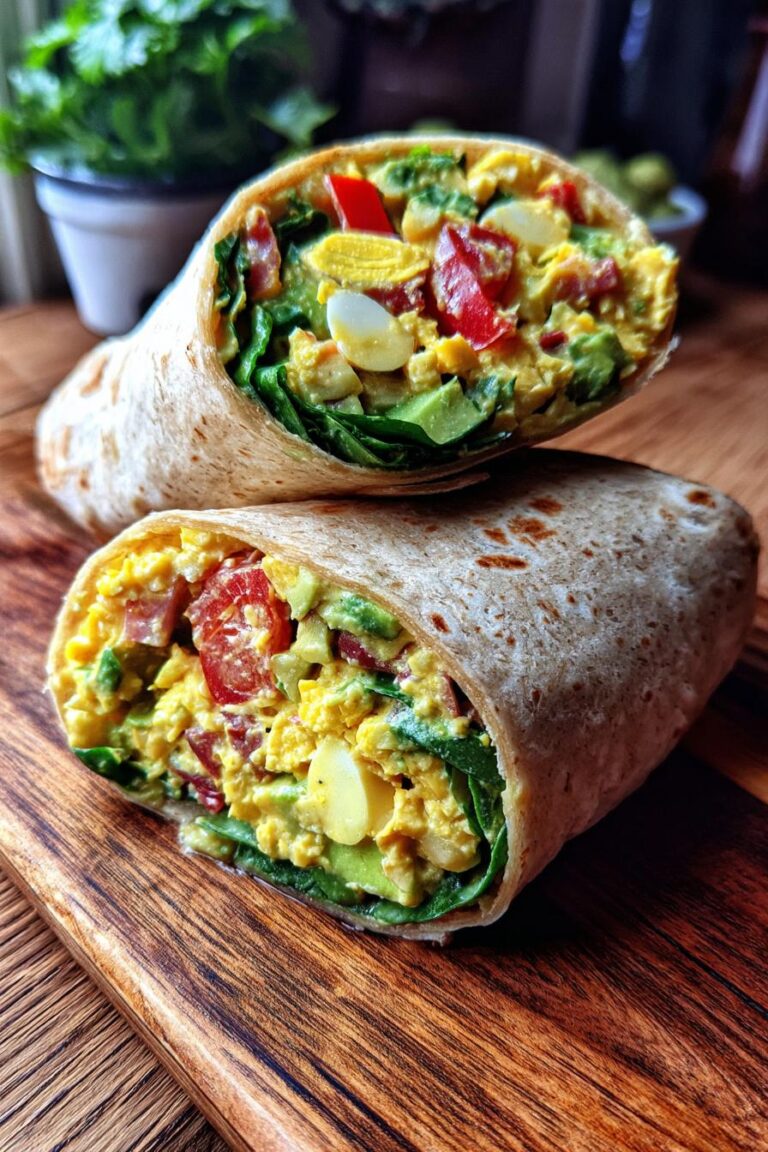 Avocado Egg Salad Wraps