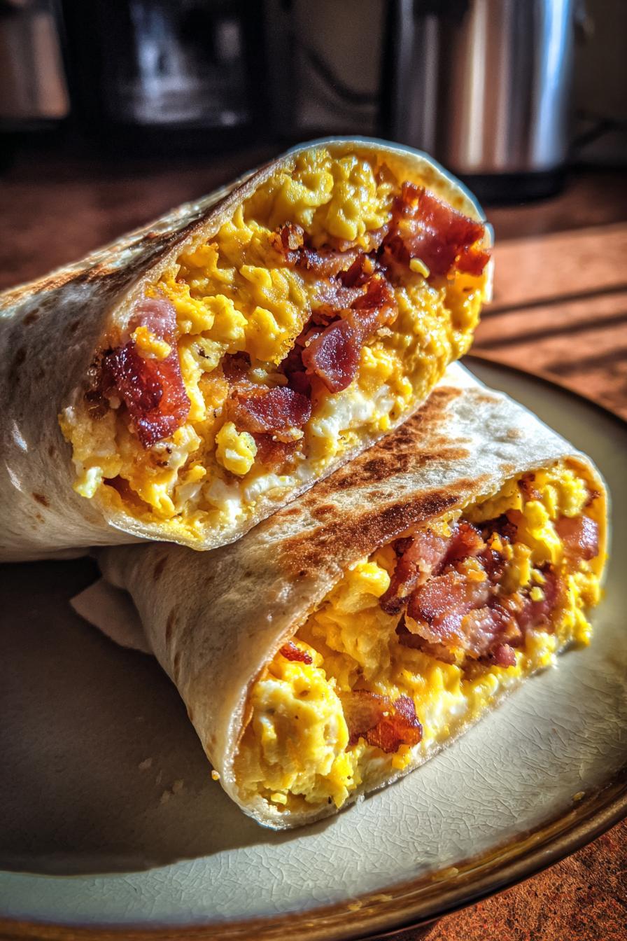 Bacon Egg Cheese Breakfast Burrito