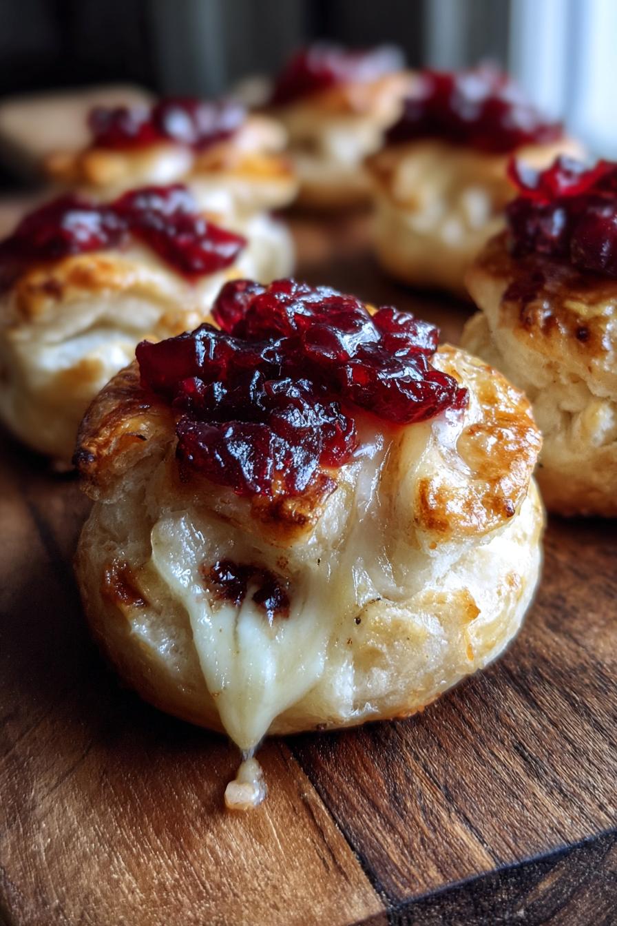 Baked Cranberry Brie Bites