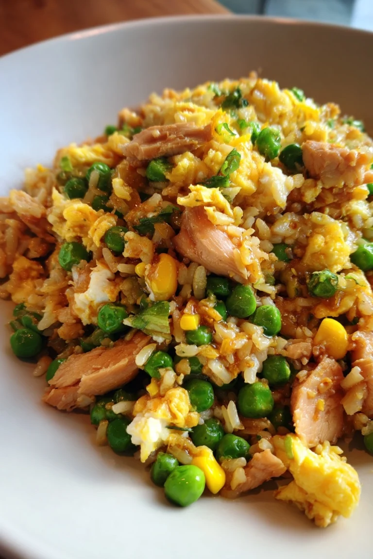 Better Than Takeout Chicken Fried Rice with Eggs and Vegetables