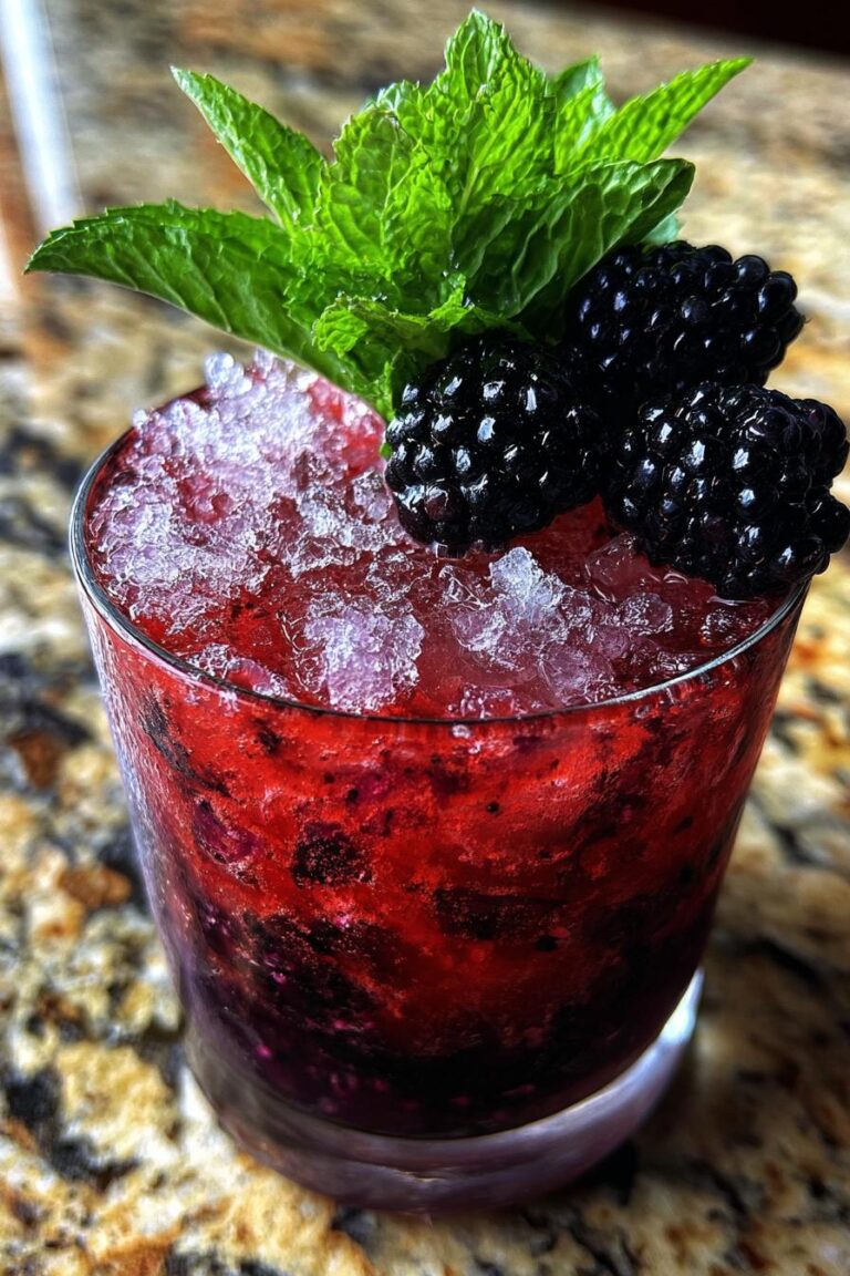 Blackberry Mint Julep cocktail