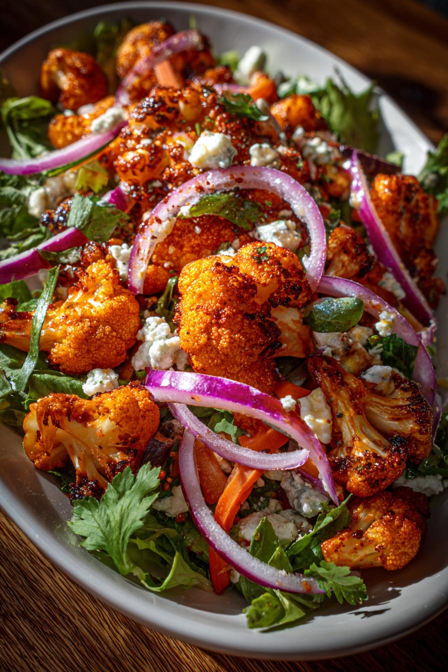 Buffalo Cauliflower Salad