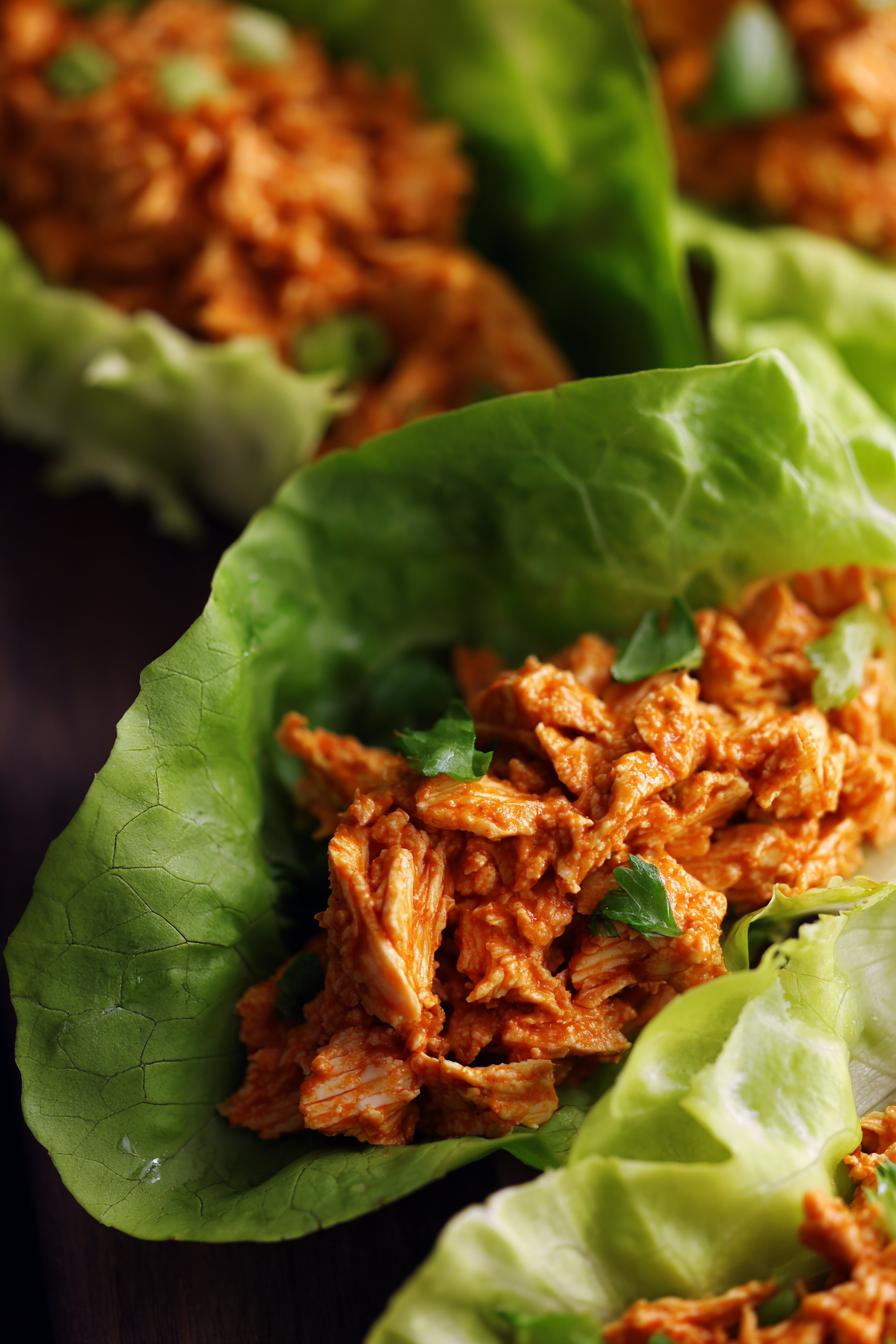 Buffalo Chicken Lettuce Wraps
