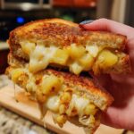 Cheese Crusted Hawaiian Grilled Cheese