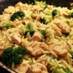 Cheesy Chicken Broccoli Orzo – Creamy, Cheesy, and One-Pan Easy