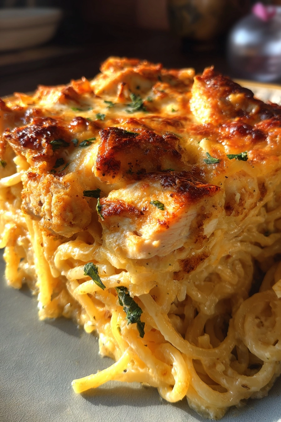 Cheesy Chicken Pasta Bake
