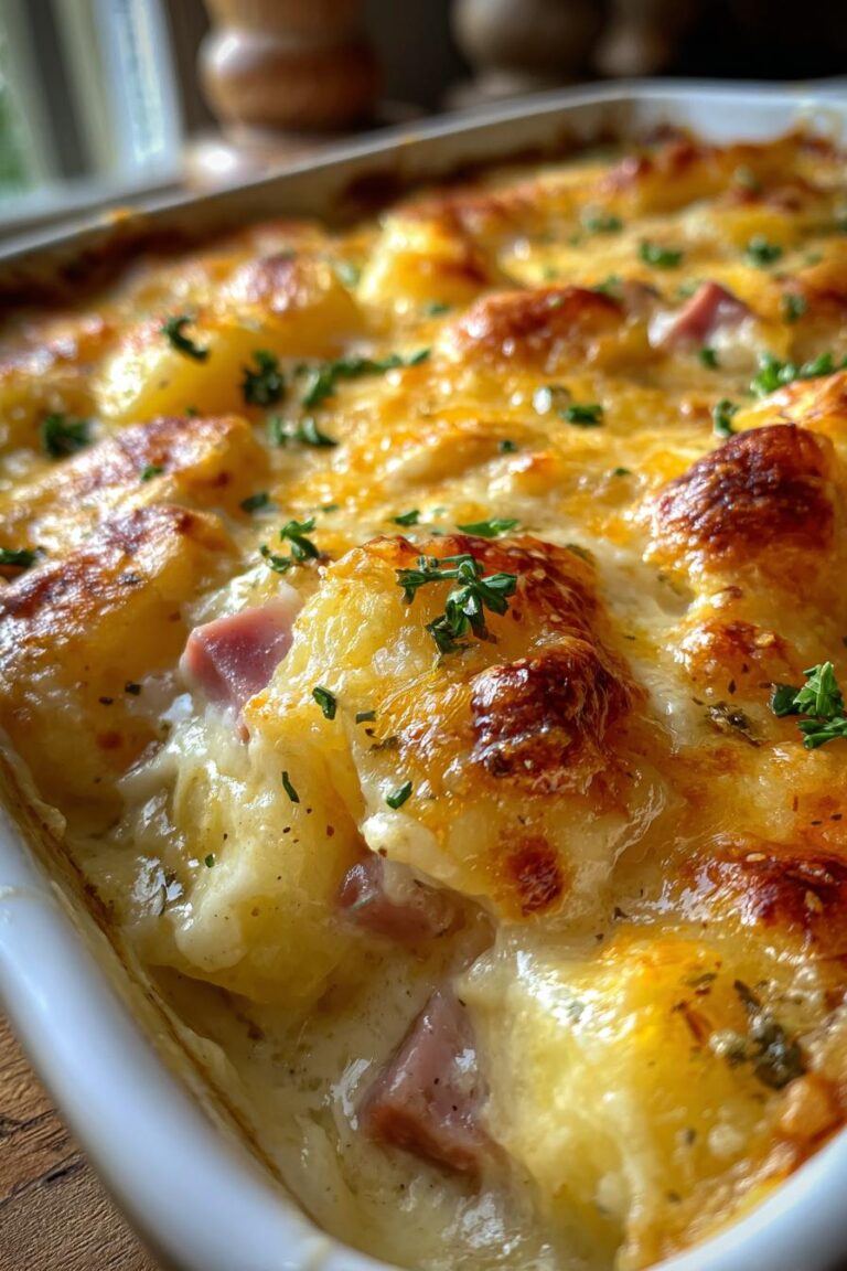 Cheesy Ham Potato Casserole