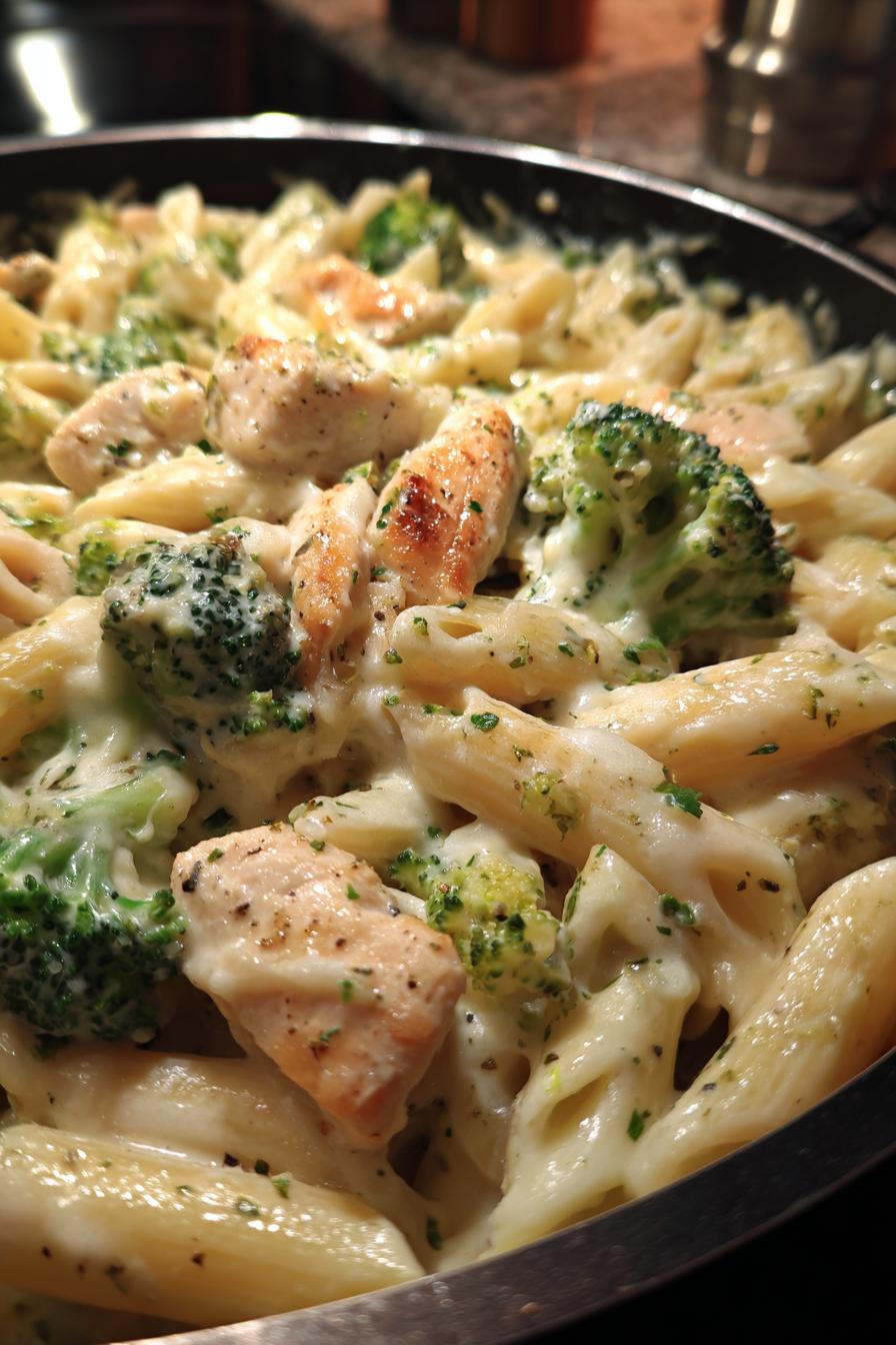 Chicken Broccoli Baked Alfredo