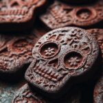 Chocolate tombstone biscuits