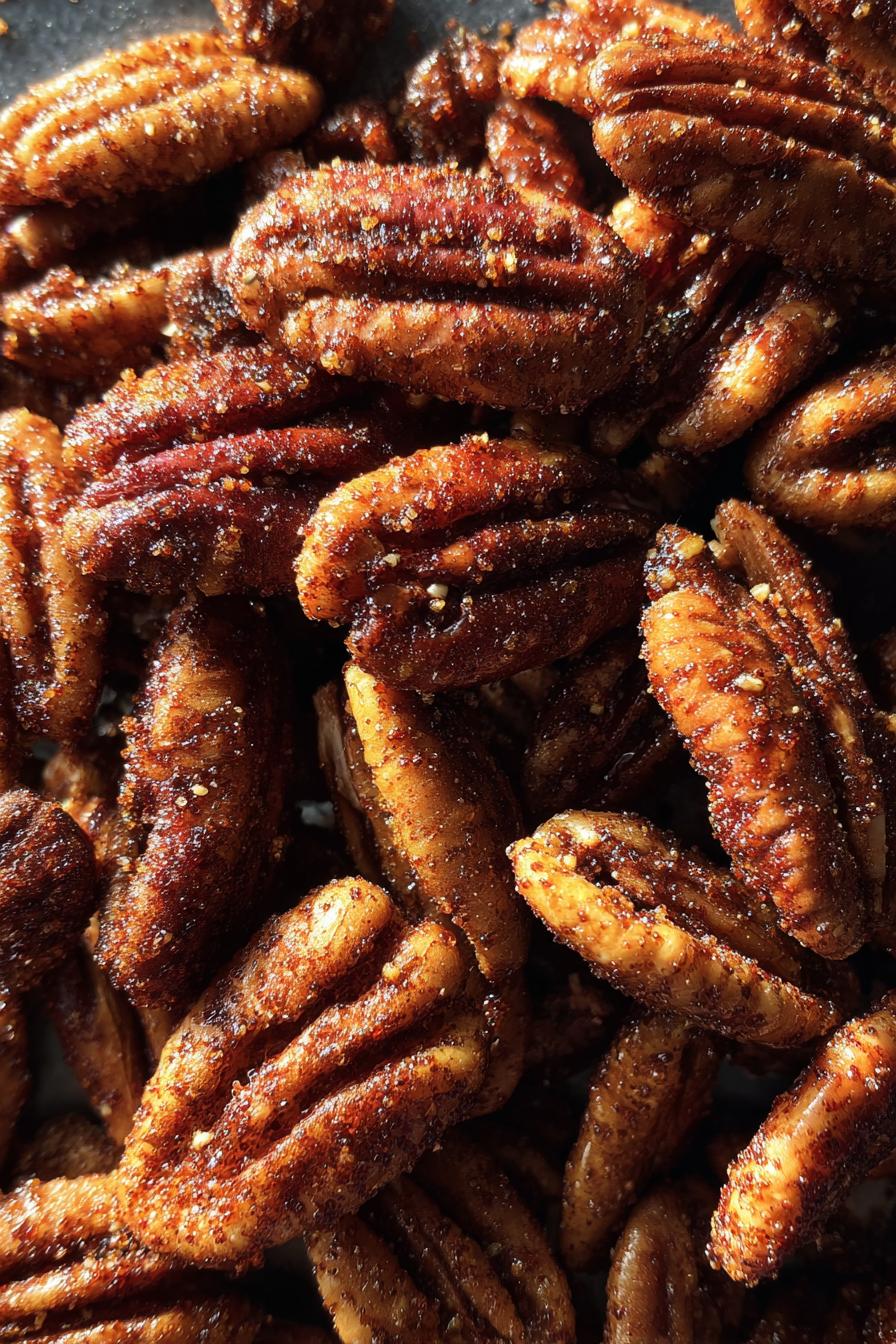 Cinnamon Sugar Roasted Pecans