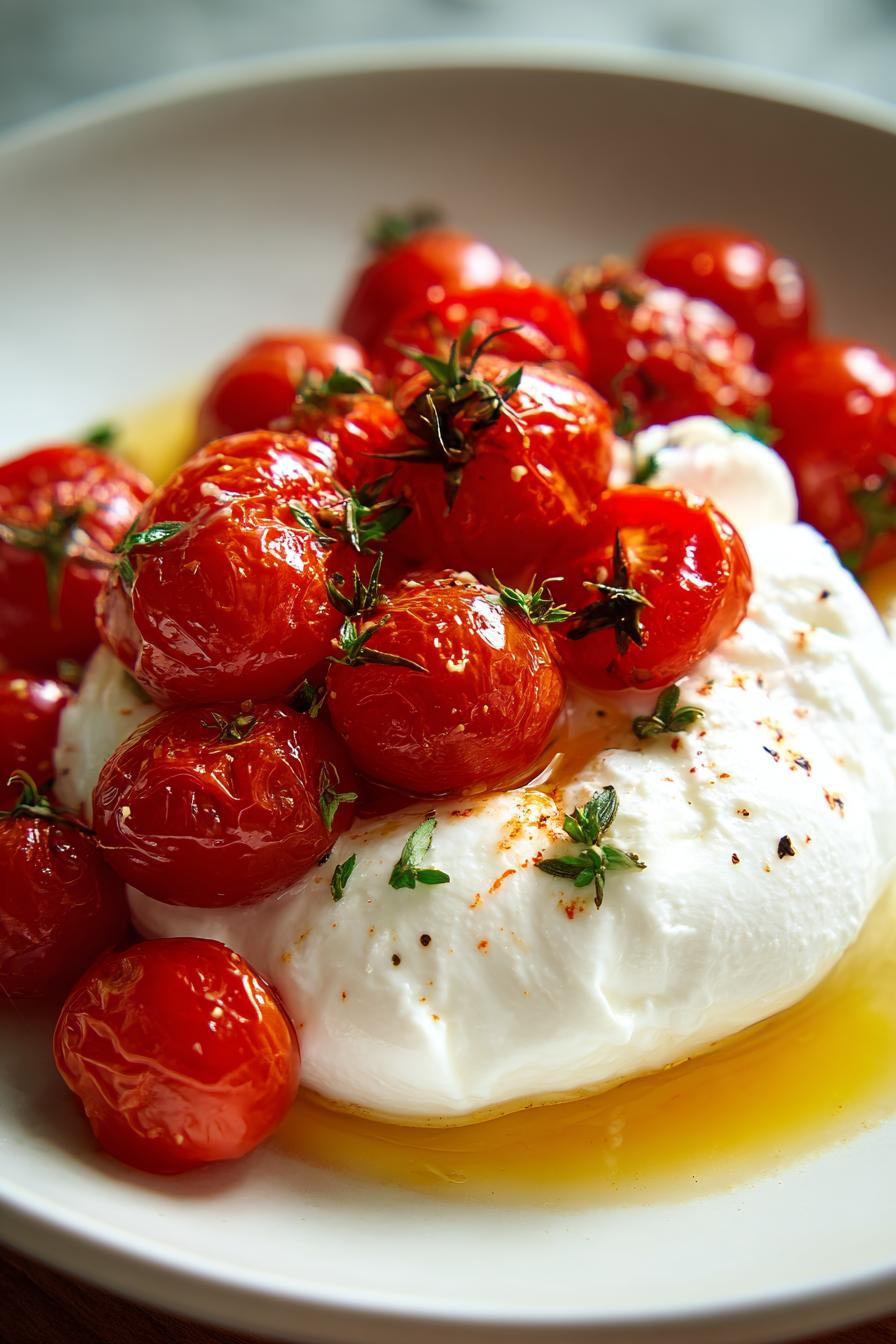 Creamy Burrata with Cherry Tomatoes