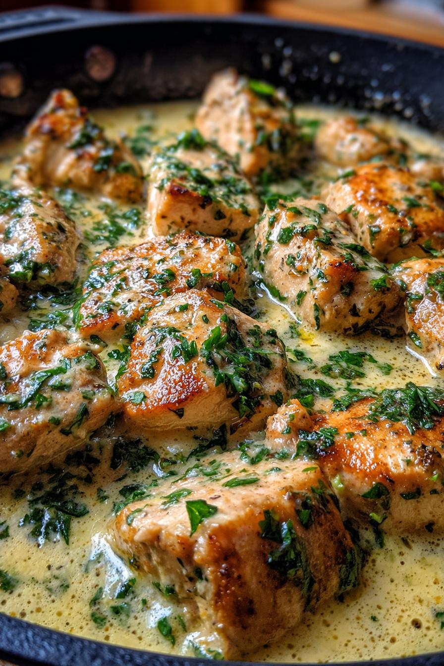 Creamy Garlic Chicken Skillet