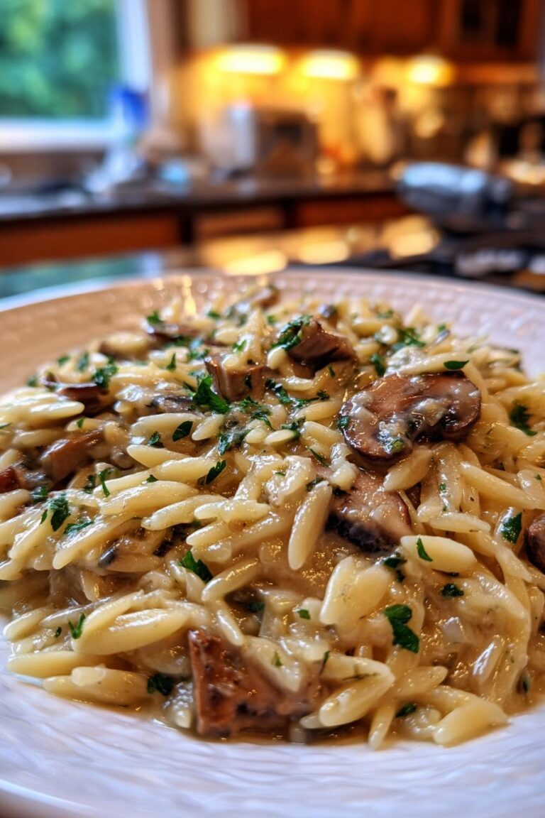 Creamy Mushroom Orzo