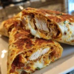 Crispy Air Fryer Chicken and Mozzarella Wraps