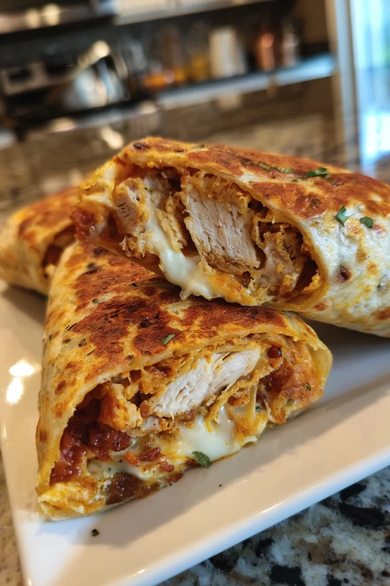 Crispy Air Fryer Chicken and Mozzarella Wraps