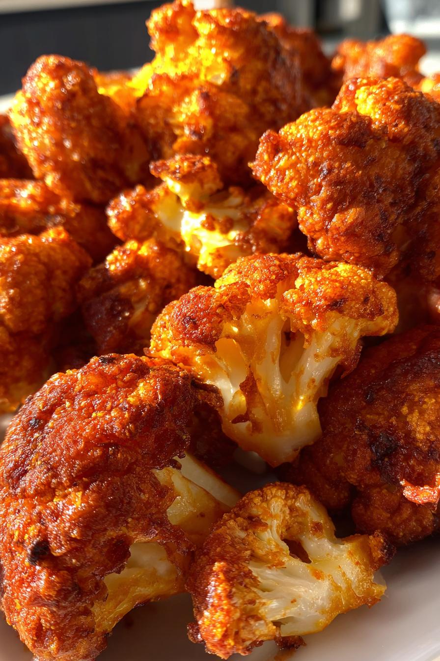Crispy Buffalo Cauliflower Bites