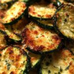 Crispy Garlic Parmesan Zucchini Chips