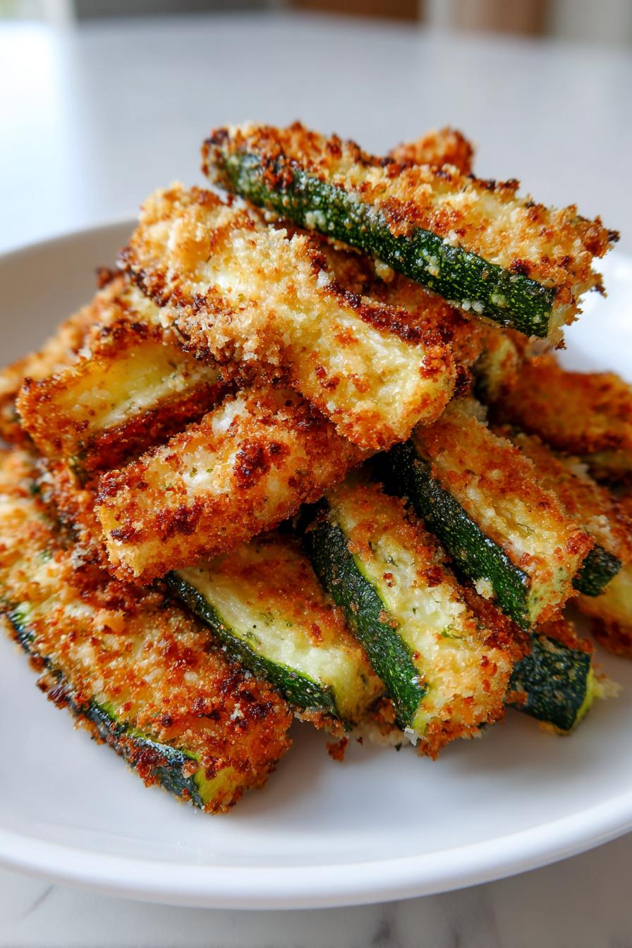 Crispy Parmesan Zucchini Fries