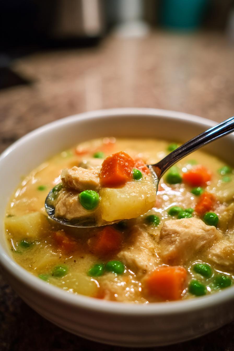 Crockpot Chicken Pot Pie Soup