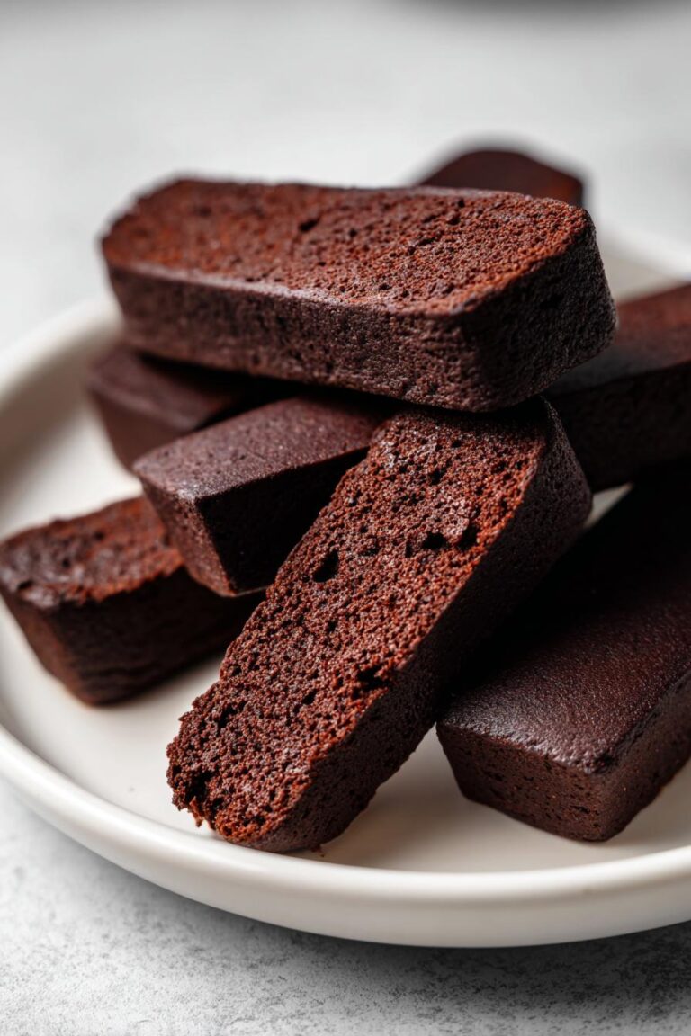 Dark chocolate coffin biscuits