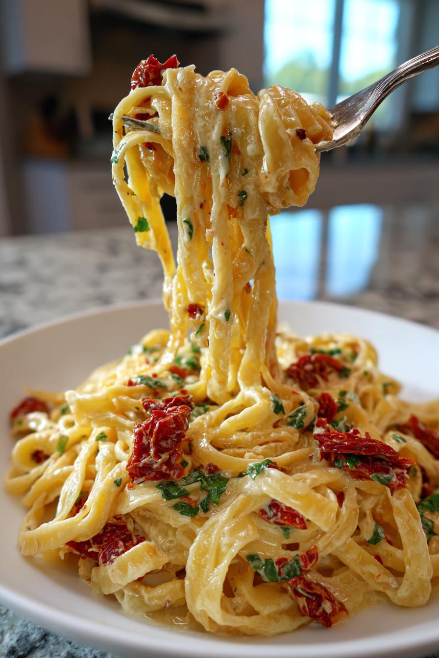 Dreamy Sun-Dried Tomato Alfredo