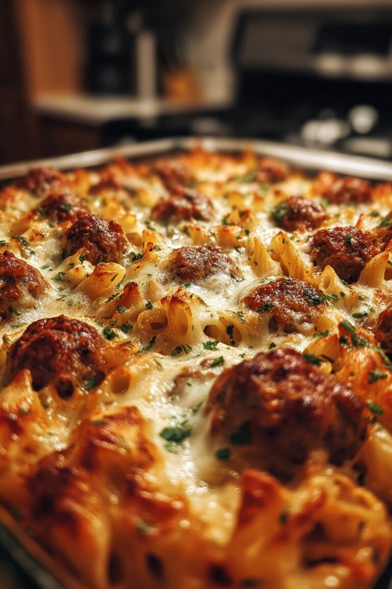 Dump-and-Bake Meatball Casserole