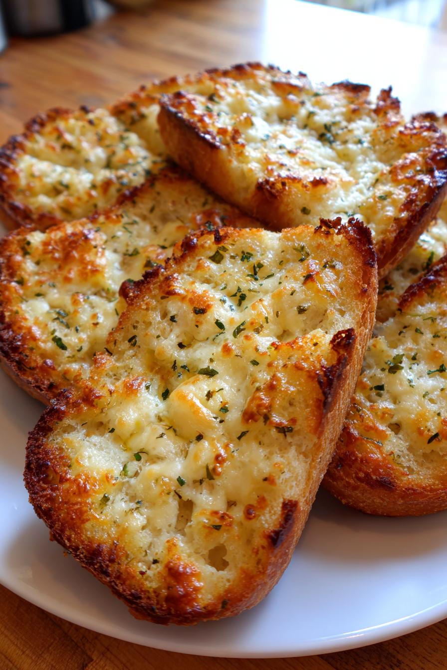 Easy Air Fryer Cheesy Garlic Bread Recipe