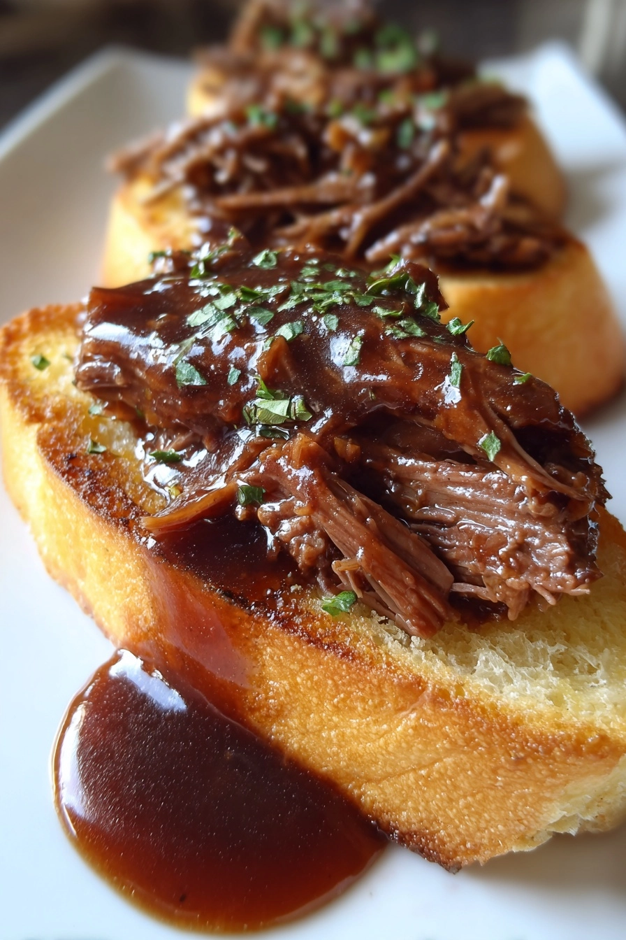 Easy Slow Cooker Beef Manhattan