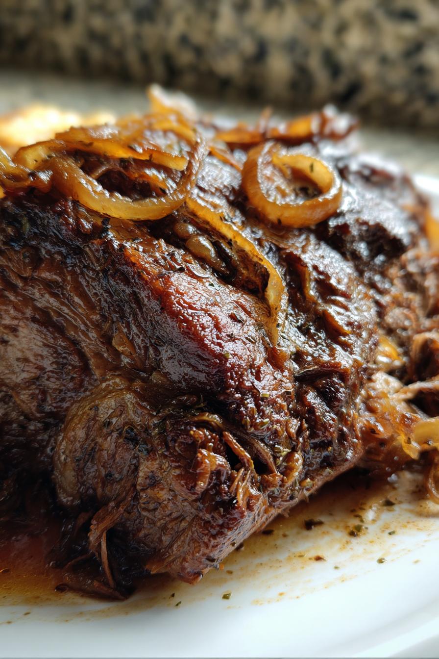Easy Slow Cooker French Onion Roast