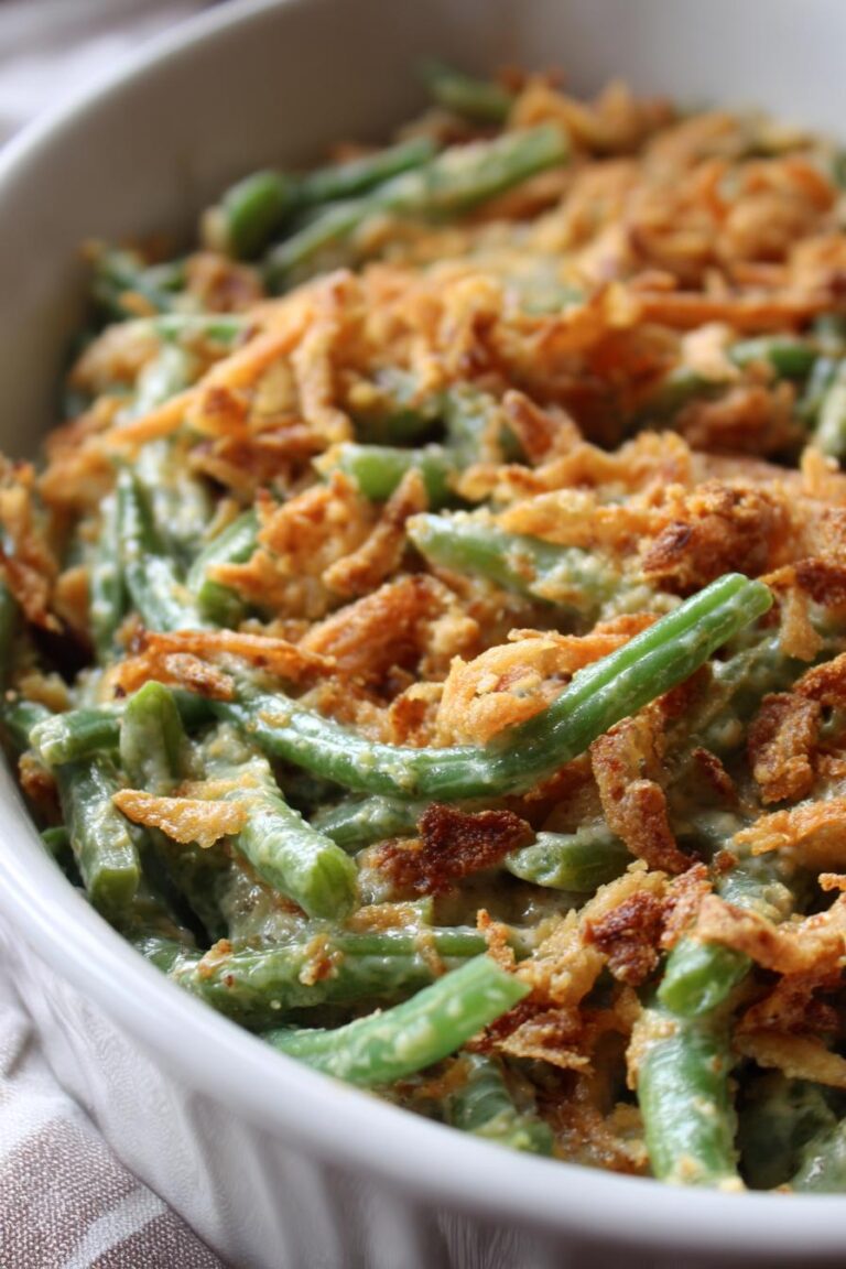 Fresh Green Bean Casserole from Scratch