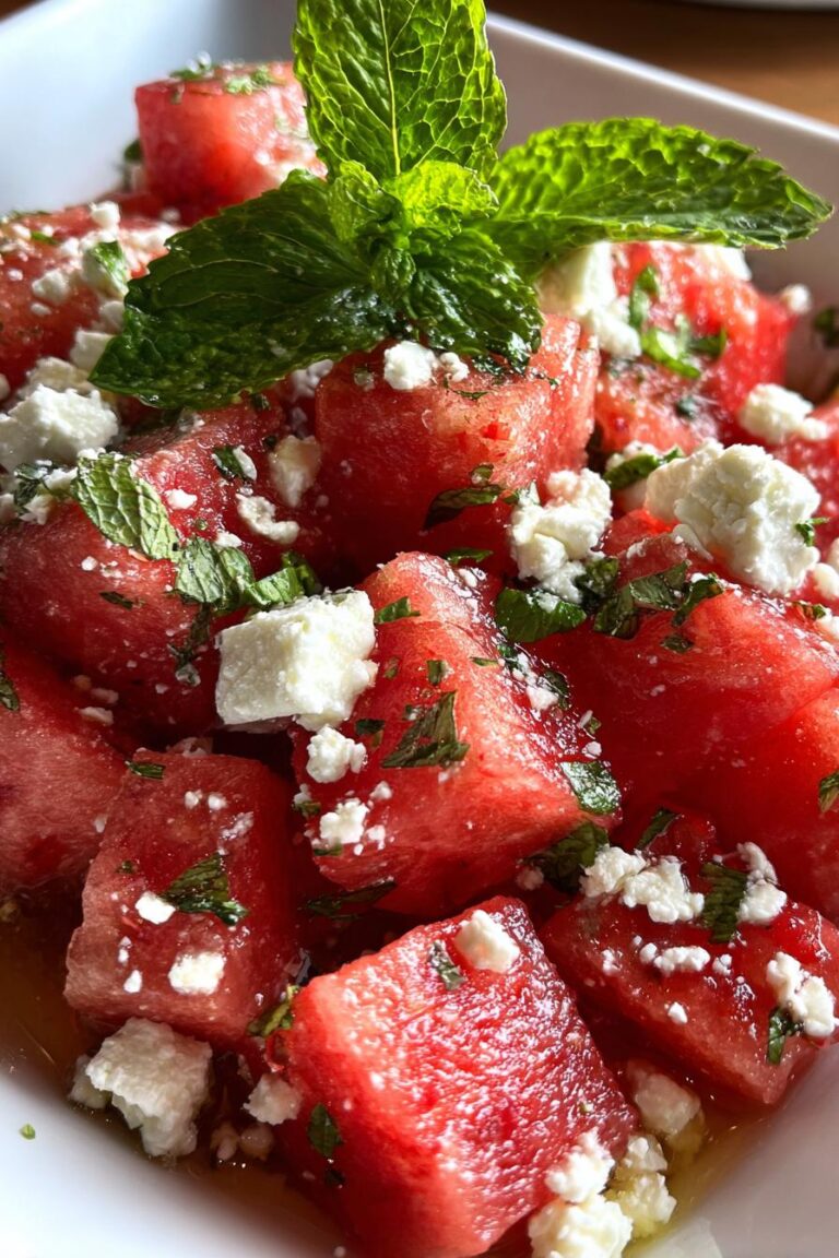 Fresh Watermelon Feta Salad