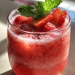 Frozen Rosé (Frosé) cocktail