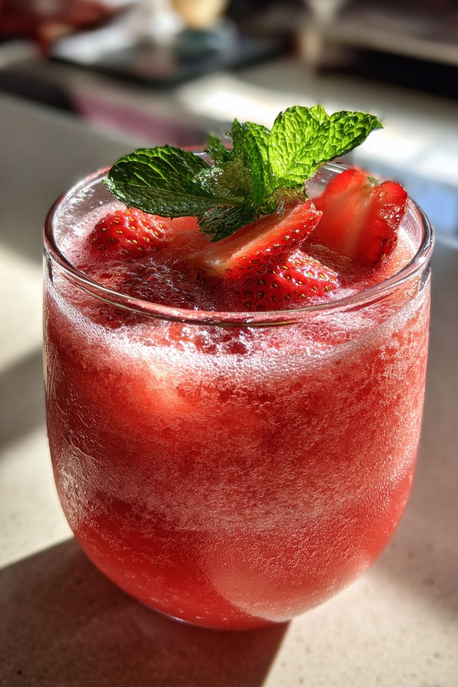 Frozen Rosé (Frosé) cocktail